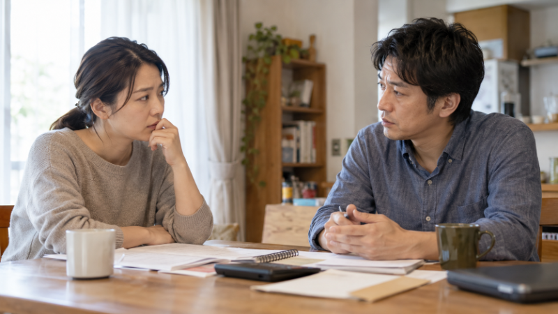 精子提供について家族で話し合うイメージ