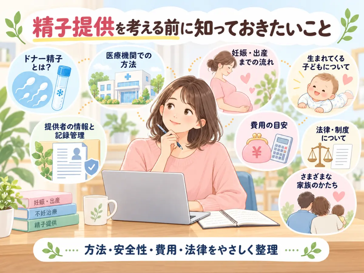 精子提供とは?方法・費用・安全性・日本の法律までわかりやすく解説