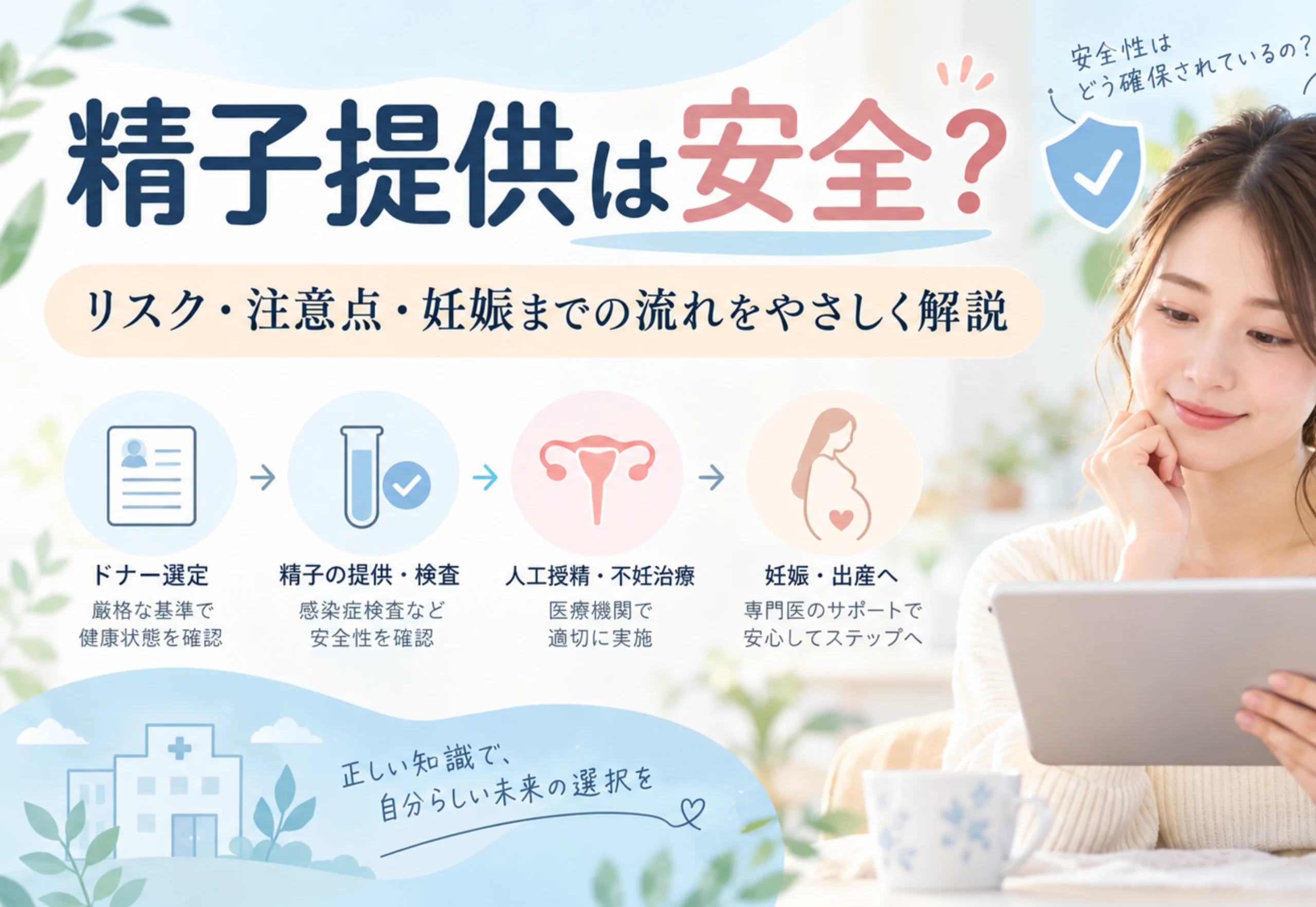 精子提供は安全?リスク・注意点・妊娠までの流れを初心者向けにわかりやすく解説